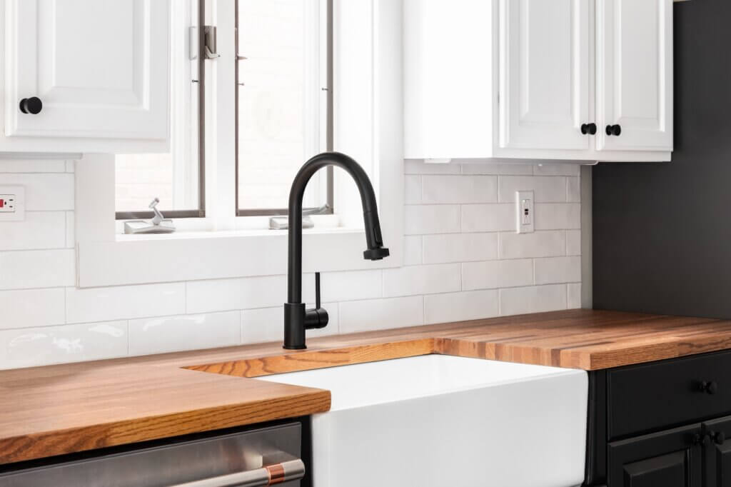 Butcher block counters